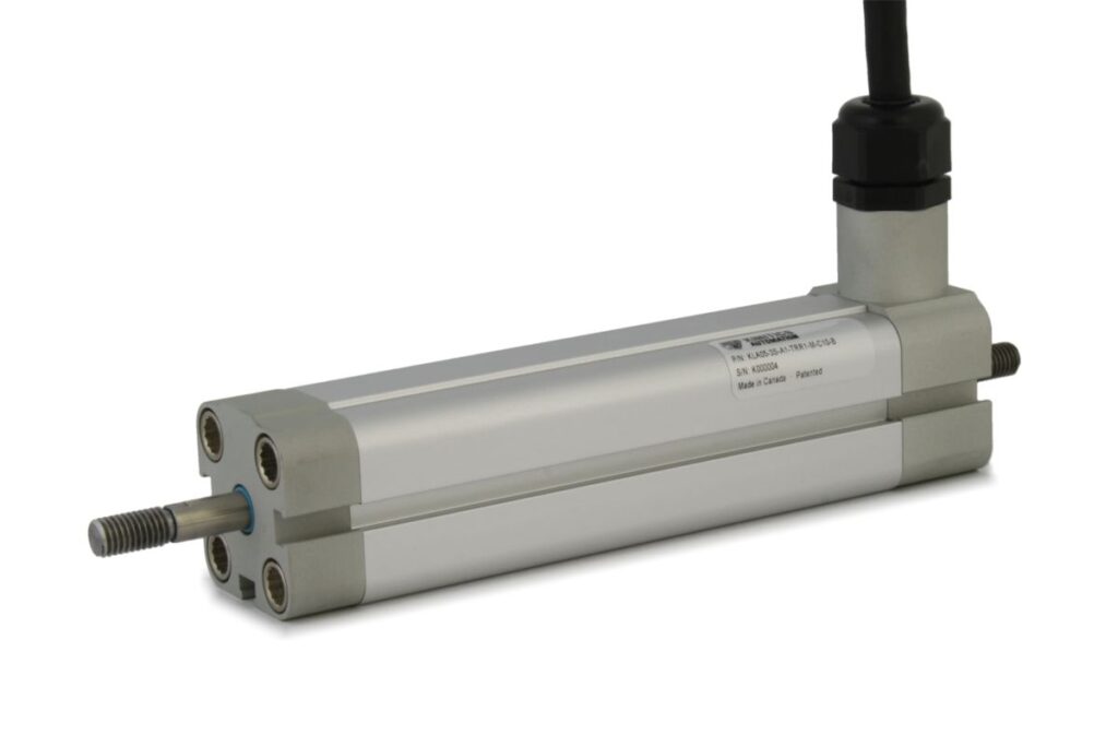Kinitics KLA05 linear actuator isometric view on white background