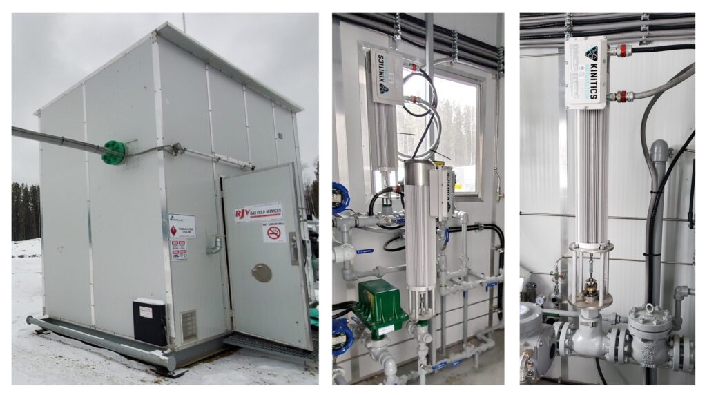 Kinitics equipment enclosure and actuator installation figure, September 2023